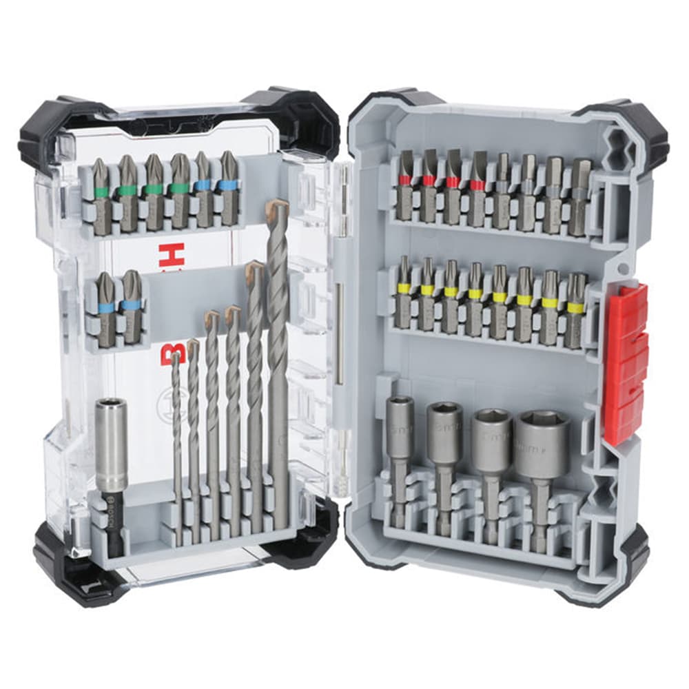 Set de puntas de atornillar Extra Hard y brocas CYL-3, 35 uds.